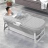 Banheira Ofurô Dobrável Portátil Adulto Cinza 117 cm 200 Litros Crioterapia VG+ - 2