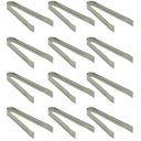 Ver imagem 1 de Kit 12 Pegadores Multiuso Inox 14cm Lyor Pinça para Gelo Azeitonas Carnes Picadas Petiscos