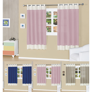 cortinas para cozinha quarto 200cm x 180cm para varão simples 2m franzida lindo