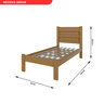 Cama Solteiro em Madeira Maciça - 2