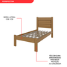Cama Solteiro em Madeira Maciça - 4