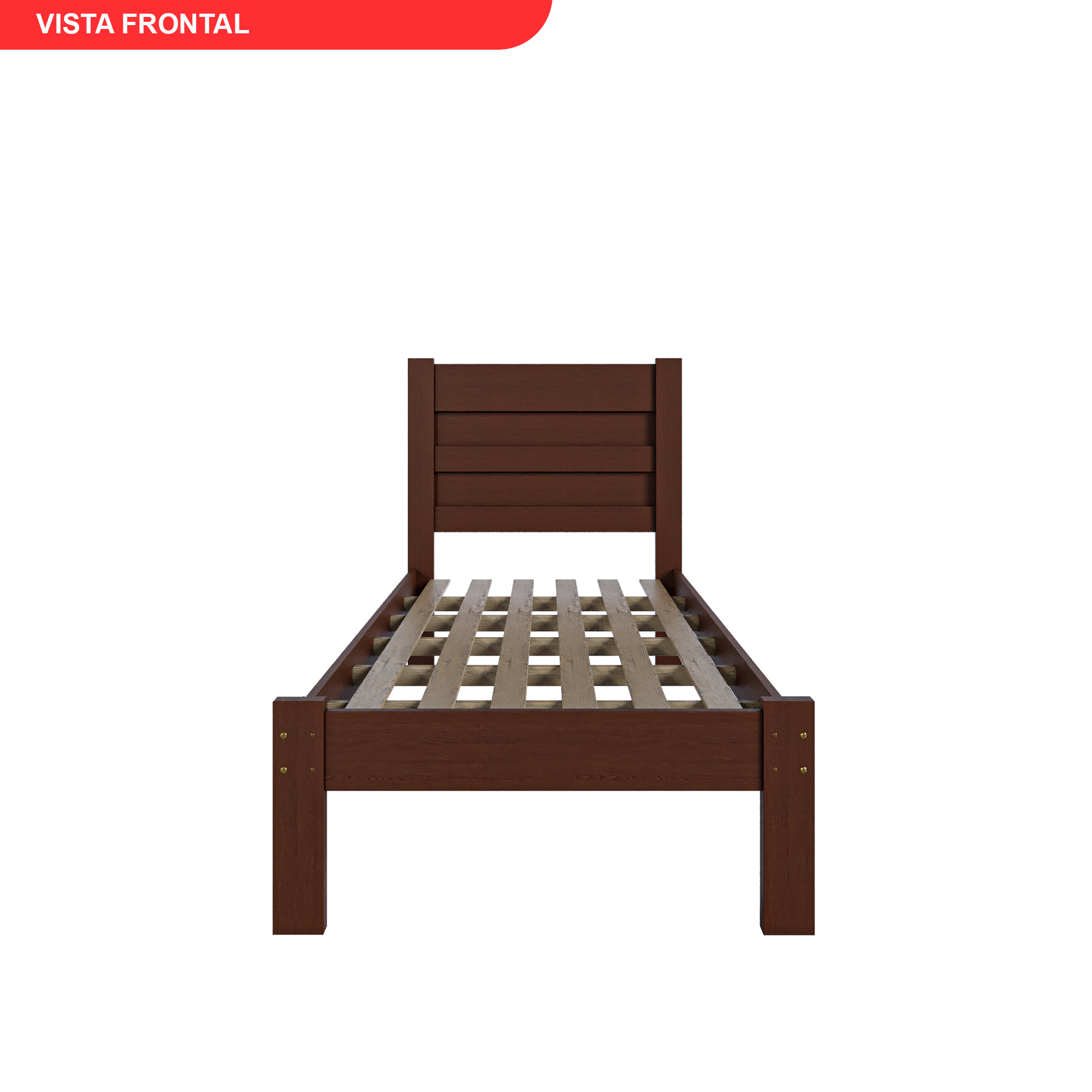 Cama Solteiro em Madeira Maciça - 7