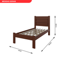 Ver imagem 2 de Cama Solteiro em Madeira Maciça Lara