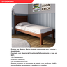 Cama Solteiro em Madeira Maciça Lara - 7