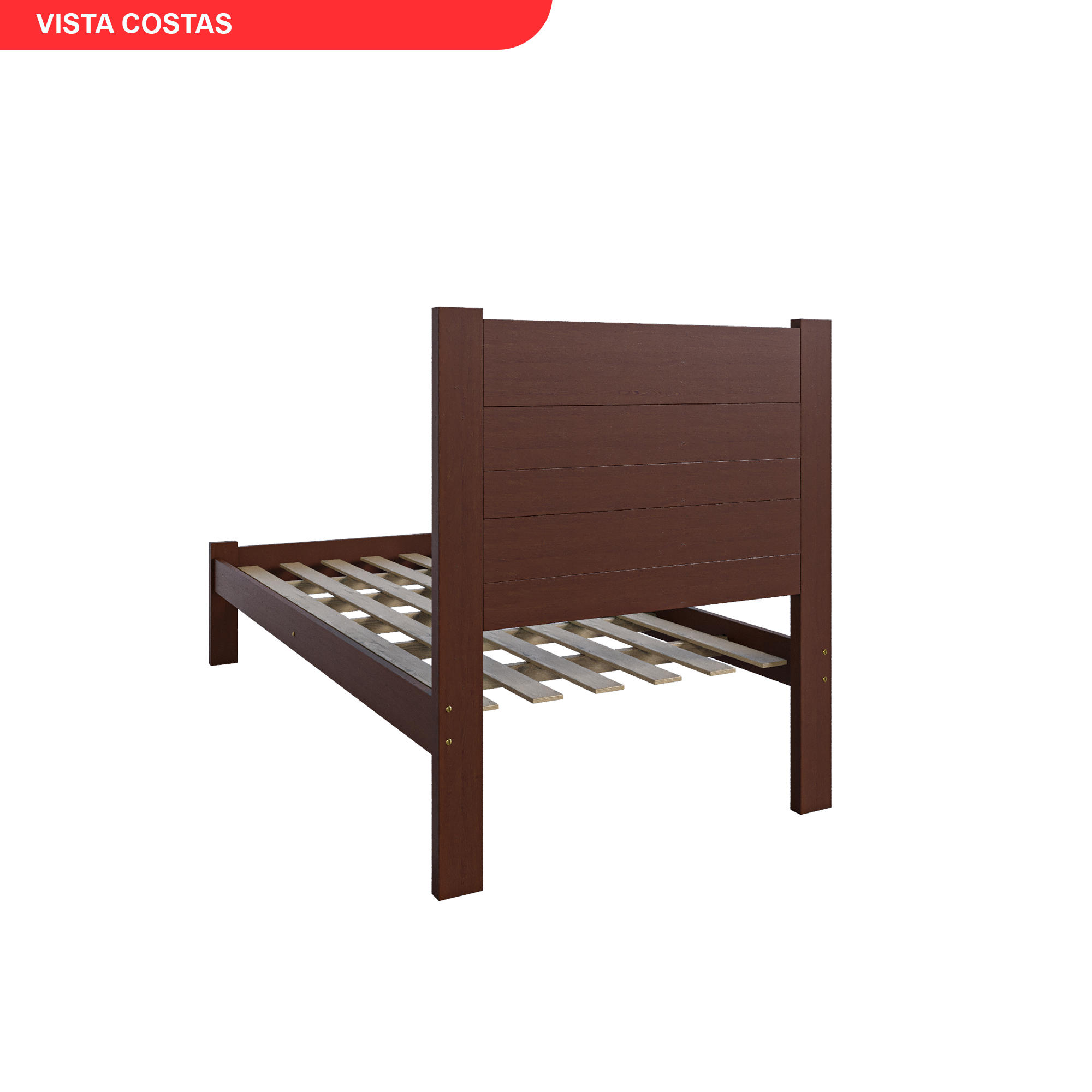 Cama Solteiro em Madeira Maciça - 6