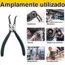 Ver imagem 6 de Alicate Extrator de Anéis Bico Curvo Reto Interno Externo 7 Polegadas Kit 4 Peças