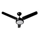 Ver imagem 1 de Ventilador de Teto Tron 130W 90cm 3 Pás Preto LED Ametista 220V
