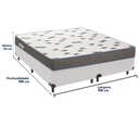 Ver imagem 3 de Cama Box e Colchão Light Espuma D33 Queen Ortobom: Branco