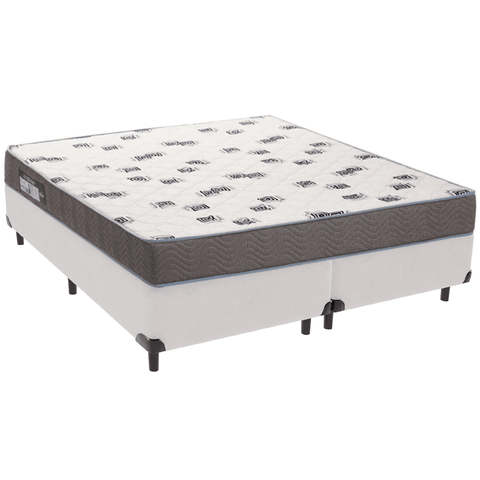 Cama Box e Colchão Light Espuma D33 Queen Ortobom: Branco