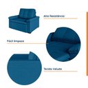 Ver imagem 5 de Poltrona Retrátil Palmeira CabeCasa MadeiraOriginals Azul