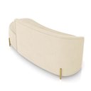 Ver mais imagens de Sofá 2 Lugares Orgânico 160cm Pé Dourado Morgan Suede Bege D03 - D’Rossi