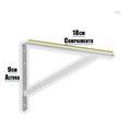 Ver imagem 3 de Kit 12 Peças Suporte Mão Francesa P/ Prateleira de 20cm- Branca