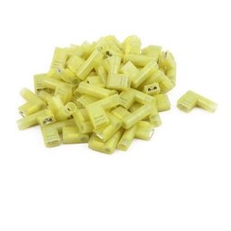 20un Kit Terminal Bandeira Total Isolado Amarelo 4 a 6mm - 3