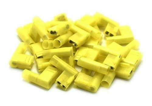 20un Kit Terminal Bandeira Total Isolado Amarelo 4 a 6mm - 5