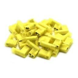 20un Kit Terminal Bandeira Total Isolado Amarelo 4 a 6mm - 5