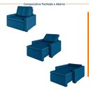 Ver imagem 6 de Poltrona Retrátil com Braço Reto Palmeira CabeCasa MadeiraOriginals Azul