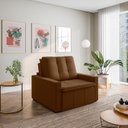 Ver imagem 2 de Poltrona Retrátil com Braço Reto Palmeira CabeCasa MadeiraOriginals Marrom