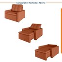 Ver imagem 6 de Poltrona Retrátil com Braço Reto Palmeira CabeCasa MadeiraOriginals Laranja Terracota