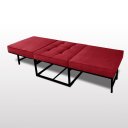 Ver imagem 2 de Puf Cama Pc01_mm 08 que Se Transforma em Sofá Cama Resistente e Confortável em Sued