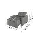 Ver imagem 3 de Poltrona Retrátil com Braço Reto Palmeira CabeCasa MadeiraOriginals