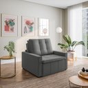 Ver imagem 2 de Poltrona Retrátil com Braço Reto Palmeira CabeCasa MadeiraOriginals Cinza