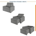Ver imagem 6 de Poltrona Retrátil com Braço Reto Palmeira CabeCasa MadeiraOriginals Cinza