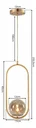 Ver imagem 4 de Kit 3 Luminária Pendente Jabuticaba Globo Cor Dourado Inl78