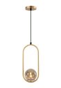 Ver imagem 3 de Kit 3 Luminária Pendente Jabuticaba Globo Cor Dourado Inl78