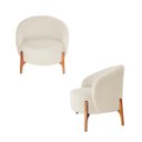 Ver imagem 3 de Poltrona Decorativa com Puff Ariela