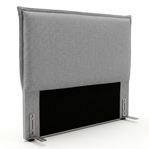 Cabeceira para Cama Box Casal Padrão Virella 140cm Moderna com Frame Linho Cinza - Desk Design