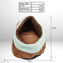 Ver imagem 5 de Cama Caminha Iglu e Toca para Cachorro e Gato 37x30x25cm Marrom