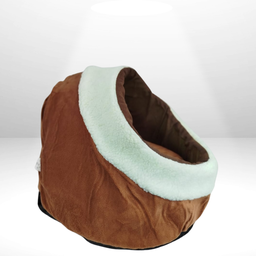 Cama Caminha Iglu e Toca para Cachorro e Gato 37x30x25cm Marrom - 3