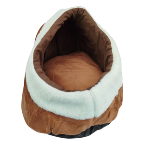 Cama Caminha Iglu e Toca para Cachorro e Gato 37x30x25cm Marrom