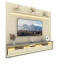 Ver imagem 5 de Rack com Painel para TV para 84 Polegadas com LED MDF 240cm x 219cm Casuá Branca Off White Cinza