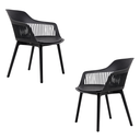 Ver imagem 3 de Kit 3 Cadeiras Marcela Montreal em Polipropileno com Assento Estofado - Design Moderno com Conforto
