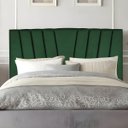 Ver imagem 2 de Cabeceira Estofada Cama Casal Queen Size 160 Cm Ariel Suede:verde