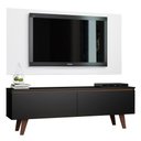 Ver imagem 2 de Rack Madesa Le Mans e Painel para TV até 55 Polegadas 2 Portas Preto/Branco Cor:Preto/Branco