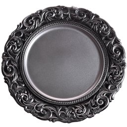 Sousplat 33cm Decorativo Tessi Provence Old Rose - 5