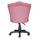 Ver imagem 4 de Cadeira Mocho Pétala Giratória para Estética Consultório Veludo Rosa Bz Home Decor
