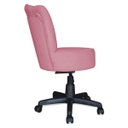 Ver imagem 3 de Cadeira Mocho Pétala Giratória para Estética Consultório Veludo Rosa Bz Home Decor