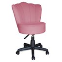 Ver imagem 5 de Cadeira Mocho Pétala Giratória para Estética Consultório Veludo Rosa Bz Home Decor