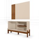 Ver imagem 4 de Rack com Painel Mobler Wood 1.2 para Tvs de até 42 Polegadas