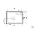 Ver imagem 4 de Cuba Morgana Compact 48 Fx Undermount Inox 55x42cm Tramontina