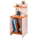 Ver imagem 5 de Mesa de Cabeceira para Quarto Nicho Prateleira Decorativa Porta Livros e Objetos Fantasy - Off White