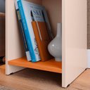 Ver imagem 4 de Mesa de Cabeceira para Quarto Nicho Prateleira Decorativa Porta Livros e Objetos Fantasy - Off White