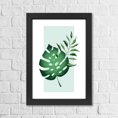 Quadro Decorativo Amazônia A4 24x34cm