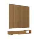 Ver imagem 3 de Rack com Painel Ripado Extensível para TV até 86 Polegadas 244cmx250cm Liso Aruá CabeCasa MadeiraOriginals Marrom Jatobá