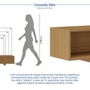 Ver mais imagens de Rack com Painel Ripado Extensível para TV até 86 Polegadas 244cmx250cm Liso Aruá CabeCasa MadeiraOriginals Marrom Jatobá