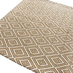 Jogo 2 Peças Passadeira e Capacho para Cozinha / Corredor Antiderrapante 1.30m X 45cm Decoração Tear - 2