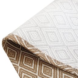 Jogo 2 Peças Passadeira e Capacho para Cozinha / Corredor Antiderrapante 1.30m X 45cm Decoração Tear - 4